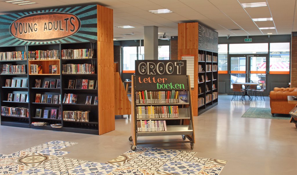 Inrichting Bibliotheek Delfshaven; een dynamische bibliotheek met een rauw Rotterdams randje