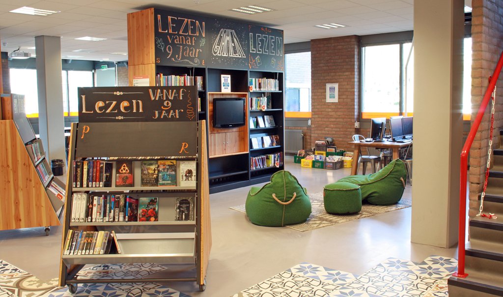 Inrichting Bibliotheek Delfshaven; een dynamische bibliotheek met een rauw Rotterdams randje