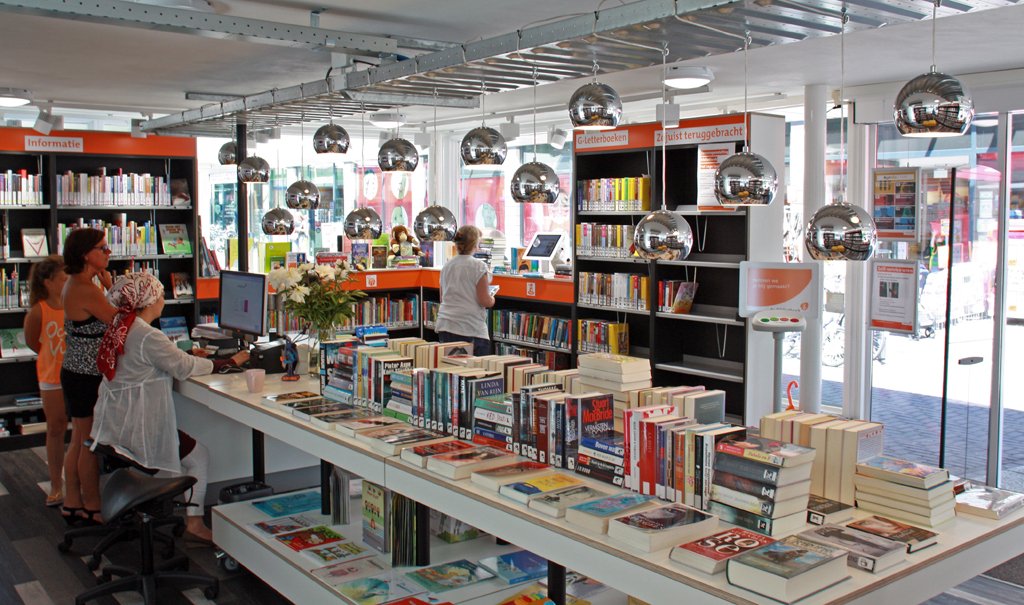 Boekenkiosk Bibliotheek Het Lage Land in Rotterdam