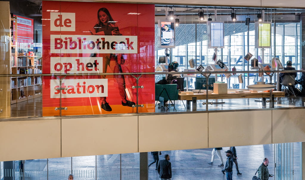 Inrichting Stationsbibliotheek, De Bibliotheek op het Station Rotterdam Centraal